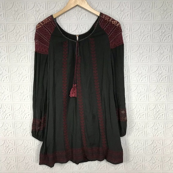 Free People Embroidered Boho Dress - Picture 1 of 6